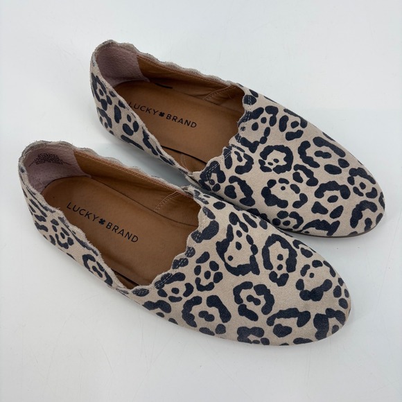 Lucky‎ Brand Leopard Slip On Flats 8.5 - Picture 5 of 9